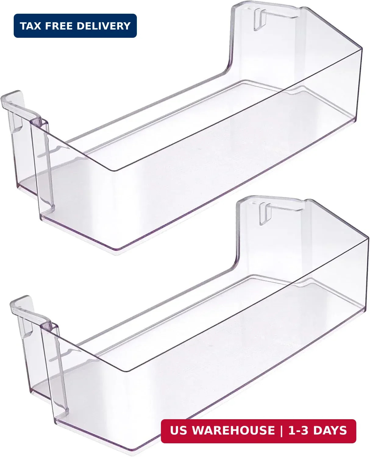 2 PACK W10900538 W11239961 Refrigerator Door Shelf Bin (RIGHT) | Compatible With