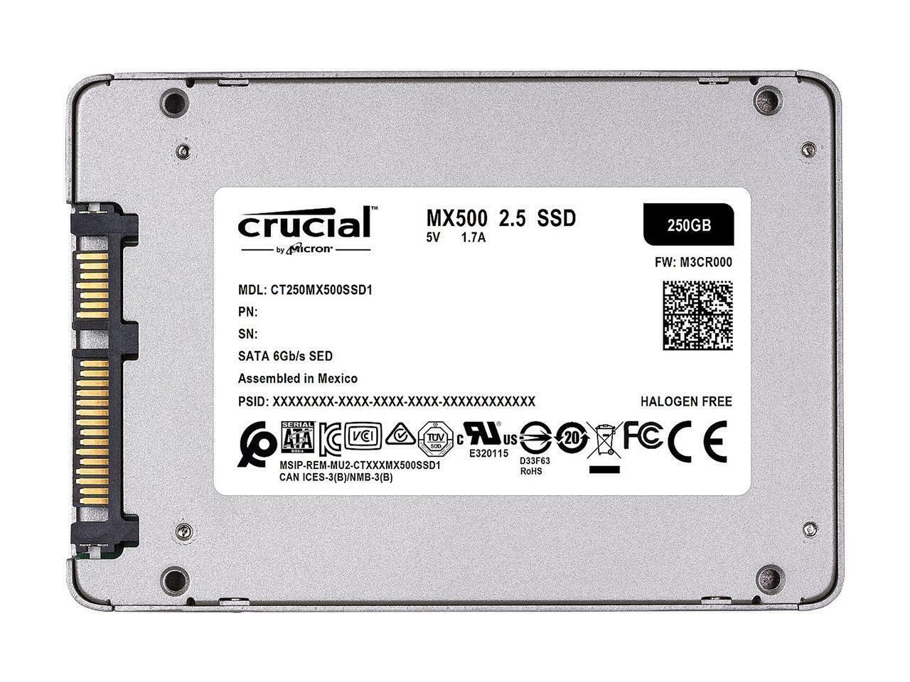 Open Pack - Crucial MX500 250GB 500GB 1TB 2TB 4TB 2.5