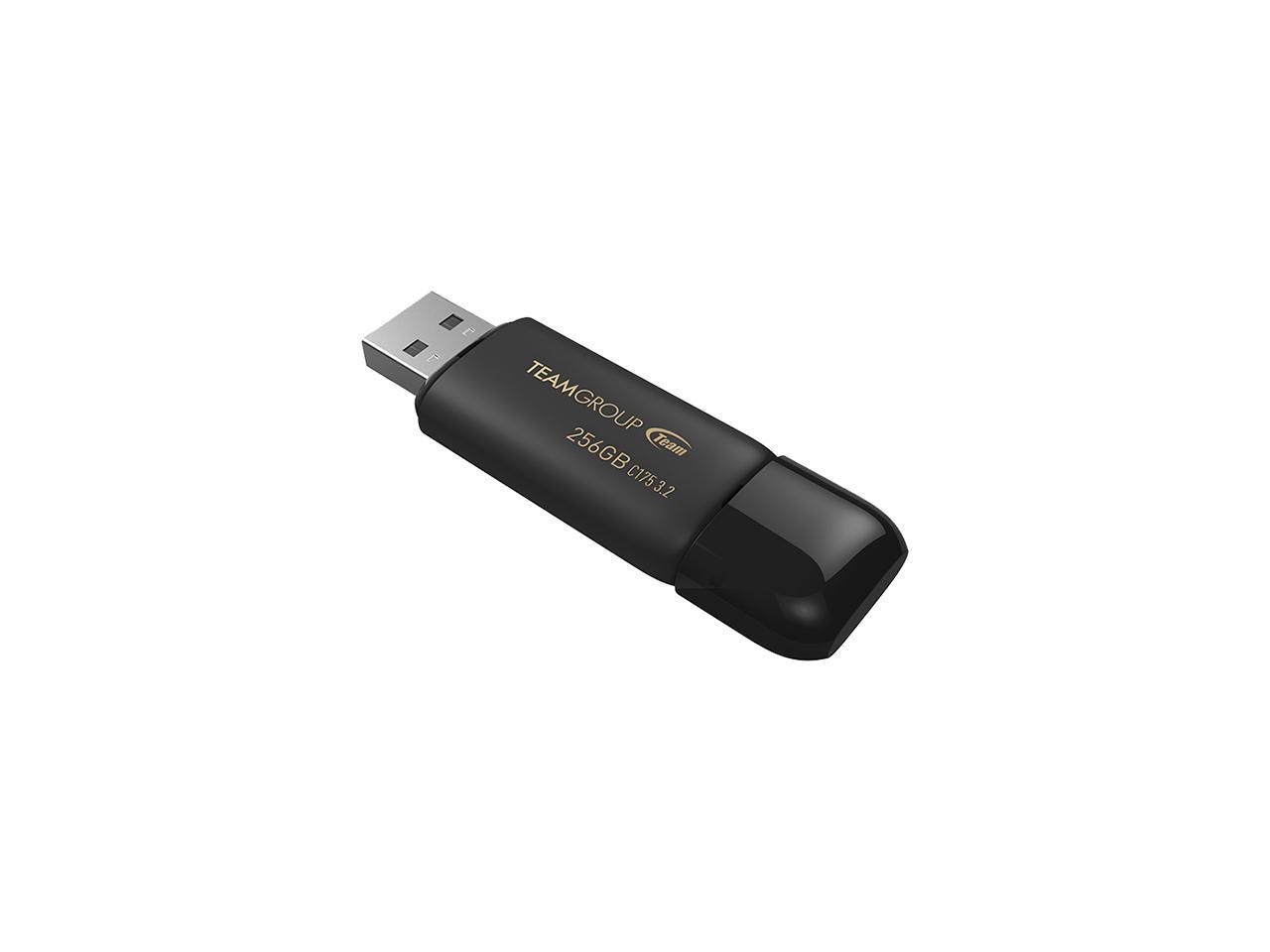 TEAMGROUP C175 256GB USB 3.2 Gen 1 Flash Drive Rounded Streamlined Unibody