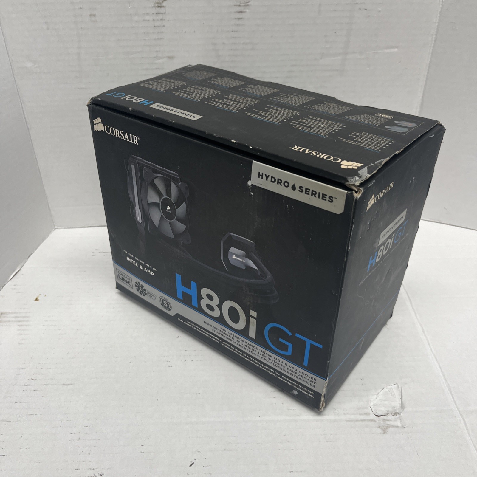 Corsair H80i GT 120MM Liquid AIO CPU Cooler New Box Just Beat