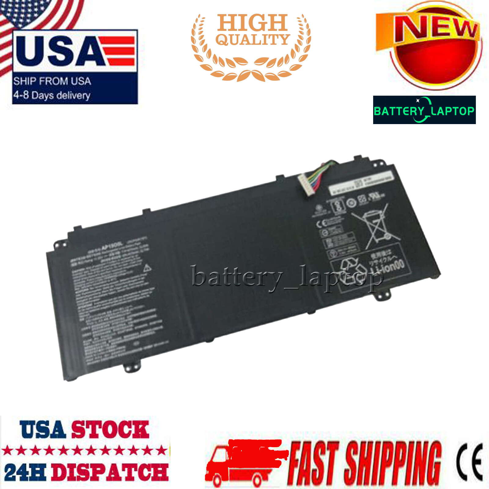 AP1503K AP1505L AP15O3K AP15O5L Replacement Battery for Acer Laptop Notebook