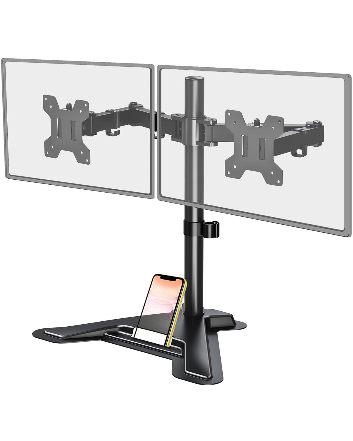 Mount Pro Dual Monitor Stand, Free-standing Full Motion Monitor Desk M