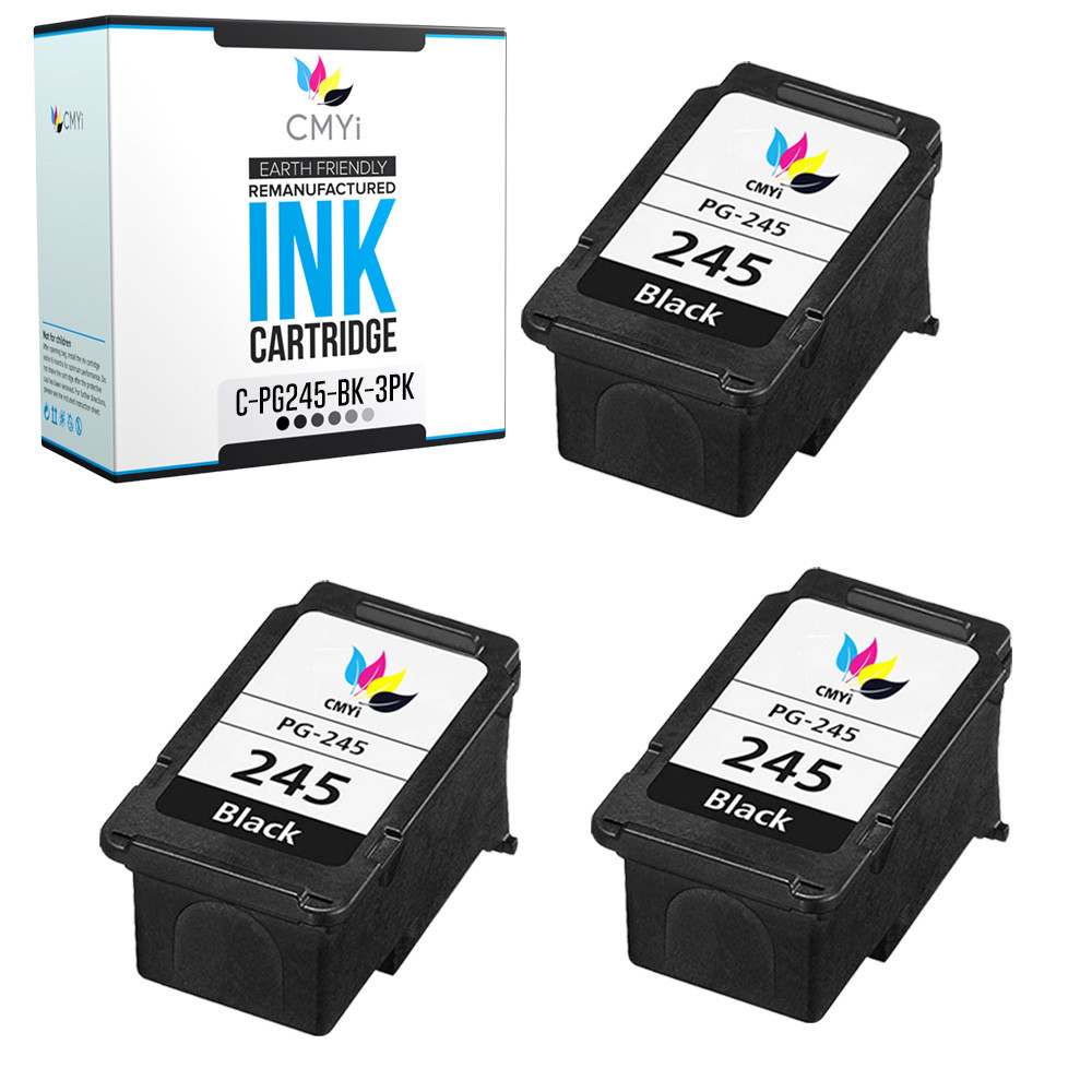 3-PK Compatible Canon PG-245 Ink Cartridge for PIXMA MG2900 MG2920 MG2922 MG2924