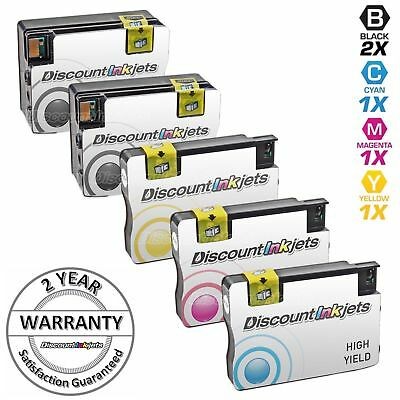 5pk Reman Cartridges for HP Ink 950XL 951 XL Black Cyan Magenta Yellow CN045AN