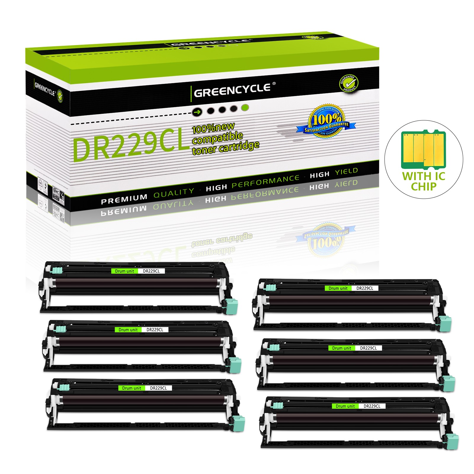 6× DR229CL DR-720 Drum for Brother HL-5440d HL-5450dn HL-5470dw HL-6180dw