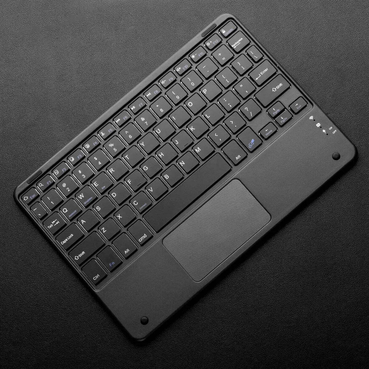 10-inch Portable Rechargeable Bluetooth Ultra-thin Keyboard Touchpad,76 Keys,For