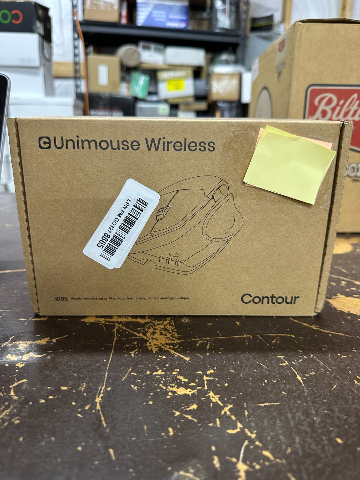 Contour Unimouse Wireless Ergonomic Vertical Mouse Left Hand CDUMBK11002 Black