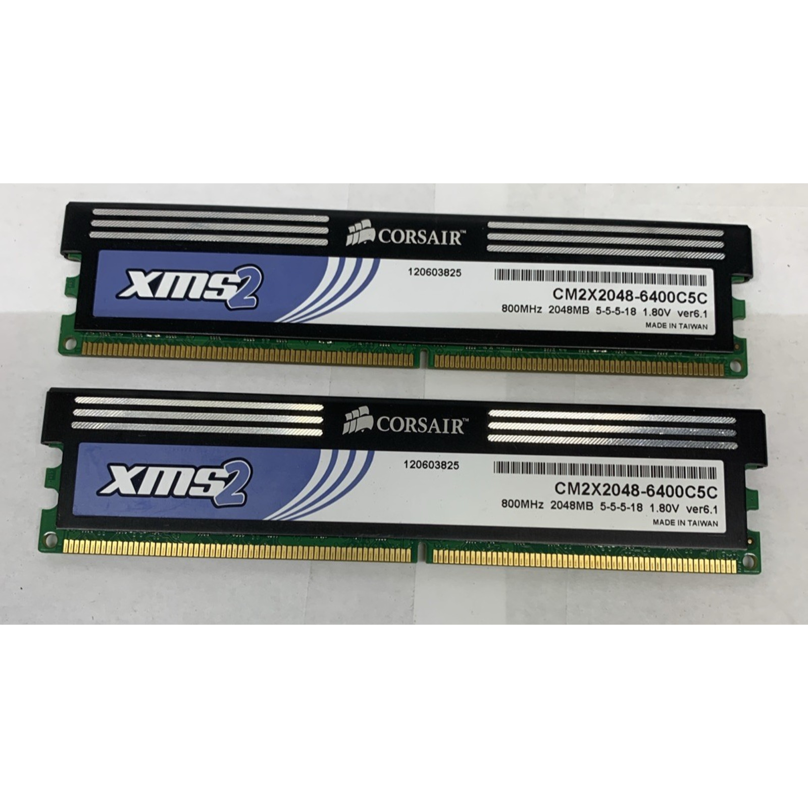 4GB 2x2GB PC2-6400 DDR2-800 CORSAIR CM2X2048-6400C5C XMS2-6400 V8.6 MEMORY KIT