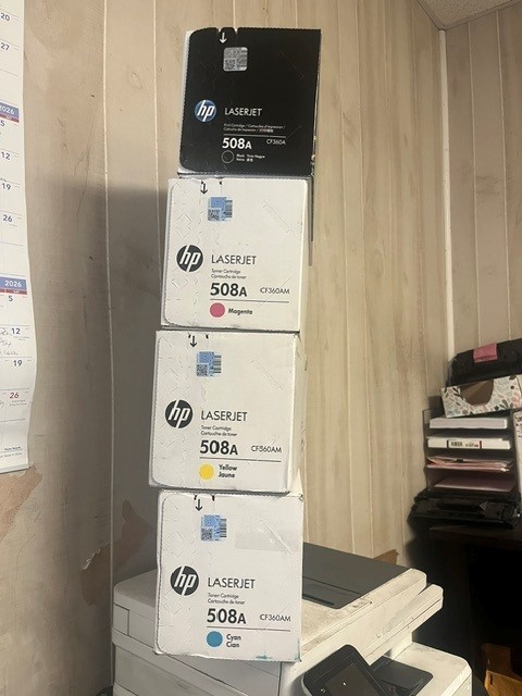 GENUINE HP 508A  CF360A CF361A CF362A CF363A  NEW SEALED BOXES. SHIPS FREE