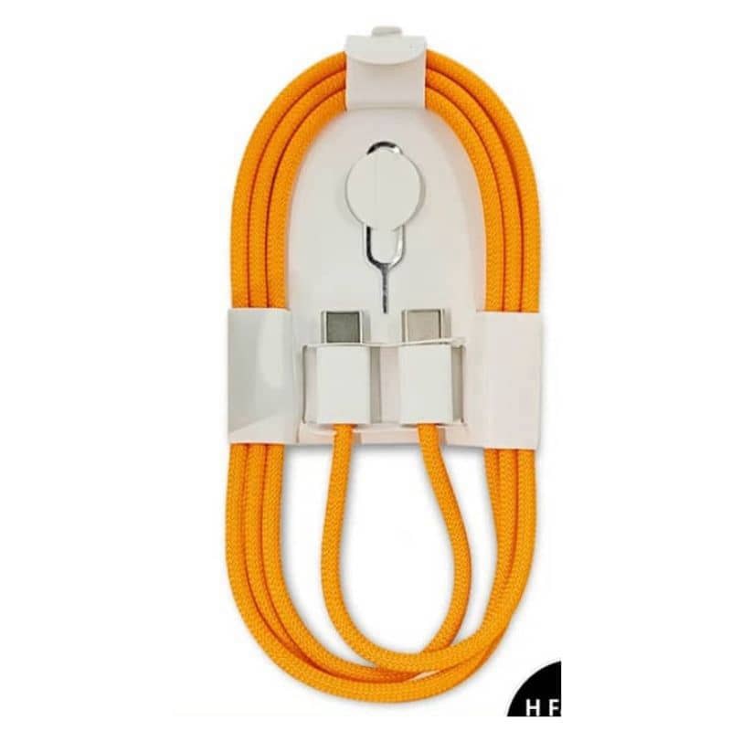 60W USB-C to USB-C Fast Charging Braided Cable 480Mbps Data Cord 4FT