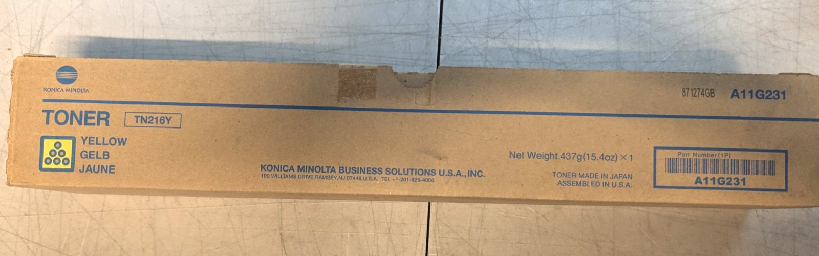 ✨ Konica Minolta TN216Y Genuine Toner Cartridge Yellow OEM ✨