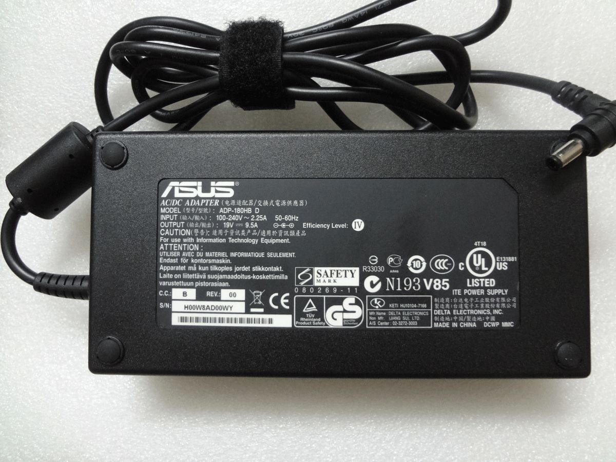 New Genuine 19V 9.5A 180W power charger adapter for ASUS G75VW-AS71 ADP-180HB D