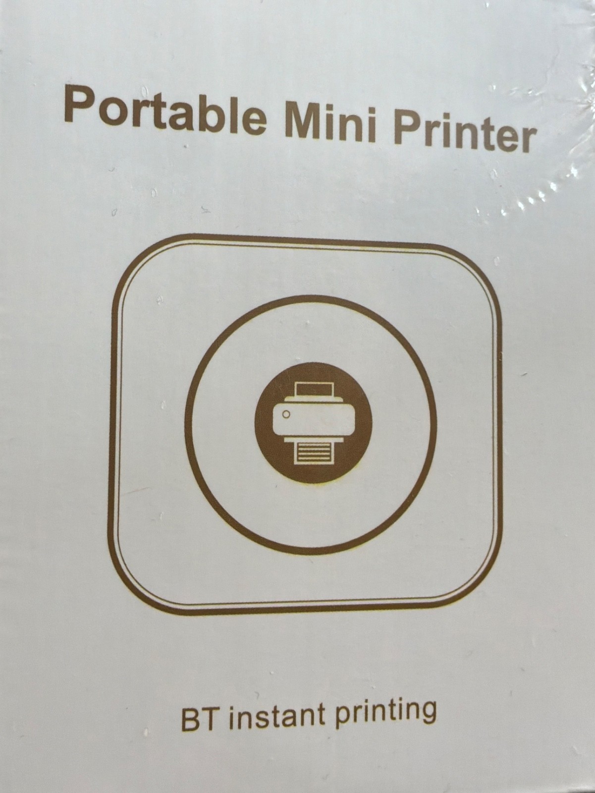BT Portable Mini Mobile Printer Bluetooth Thermal Inkless B&W 203 DPI 
