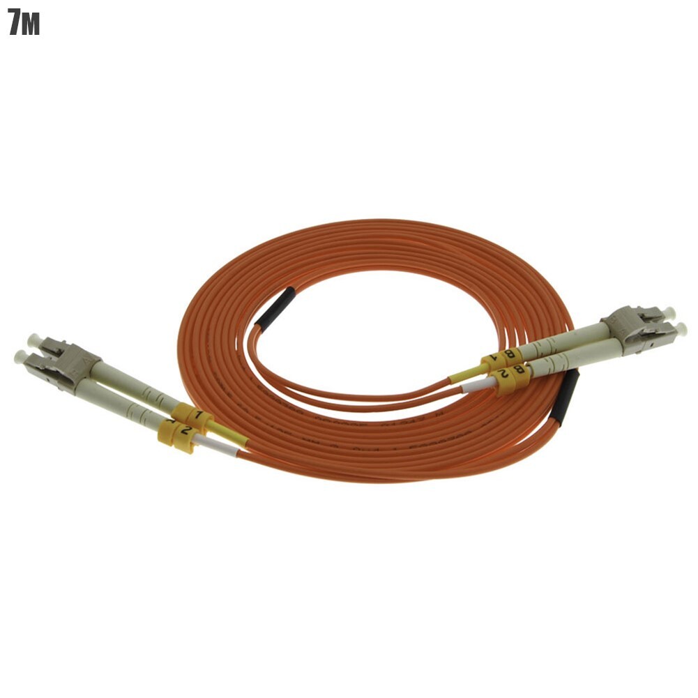 7M 23FT LC to LC OM2 Duplex Multi Mode 50/125 Fiber Optic Optical Patch Cable