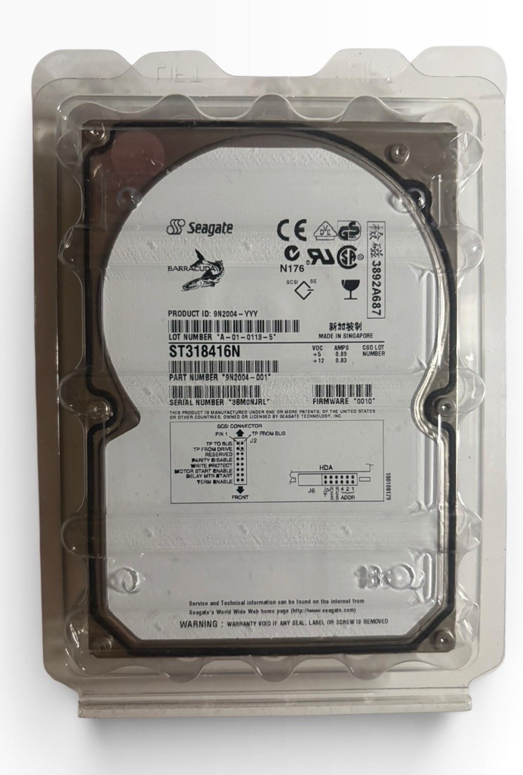Seagate ST318416N HDD P/N: 9N2004-001 18GB SCSI 3.5''