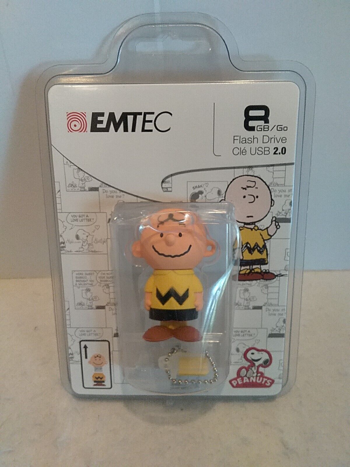 NEW Emtec Peanuts Charlie Brown Character 8GB USB 2.0 Flash Drive