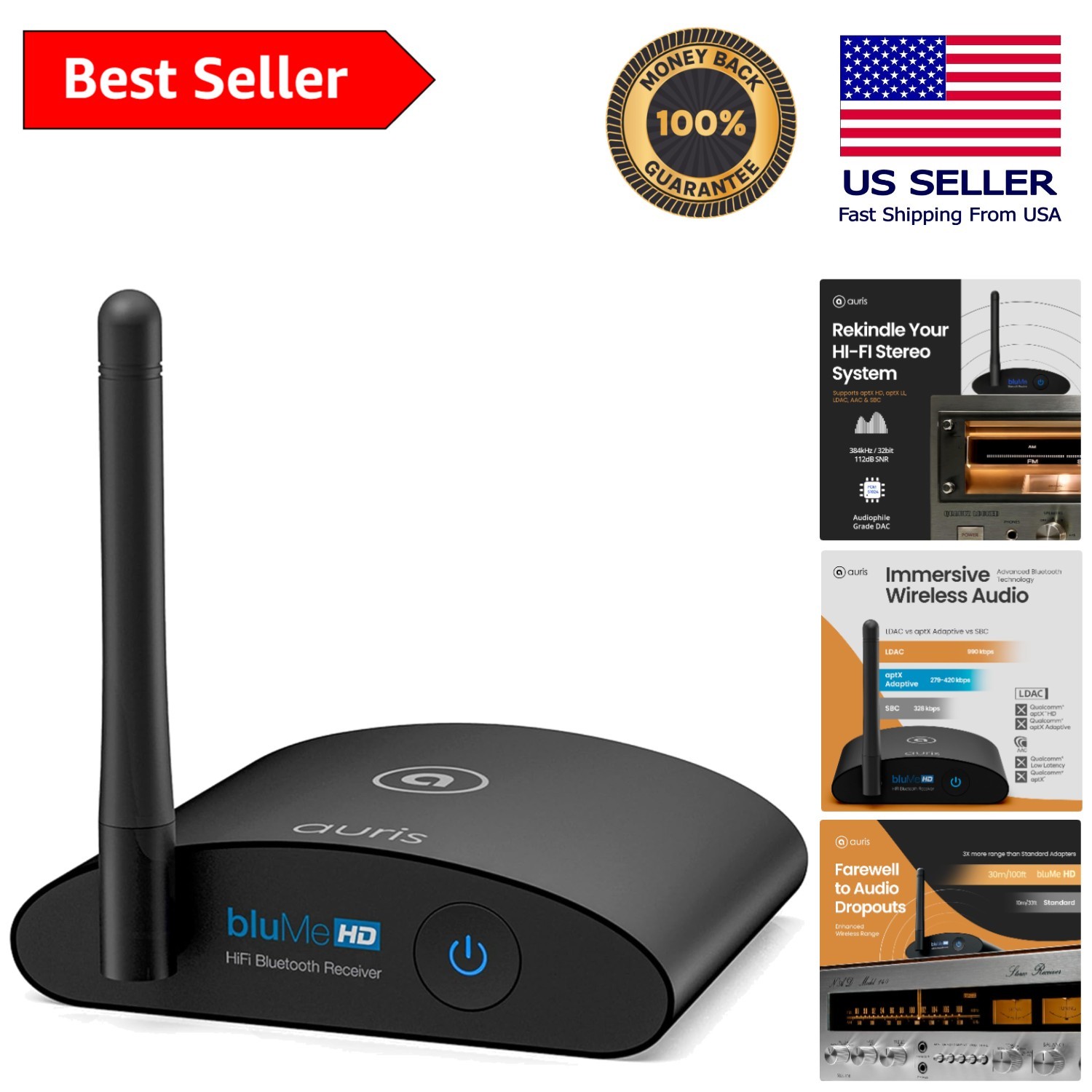 Upgrade Your Sound: Blume HD Bluetooth Music Receiver for Home Stereo Systems