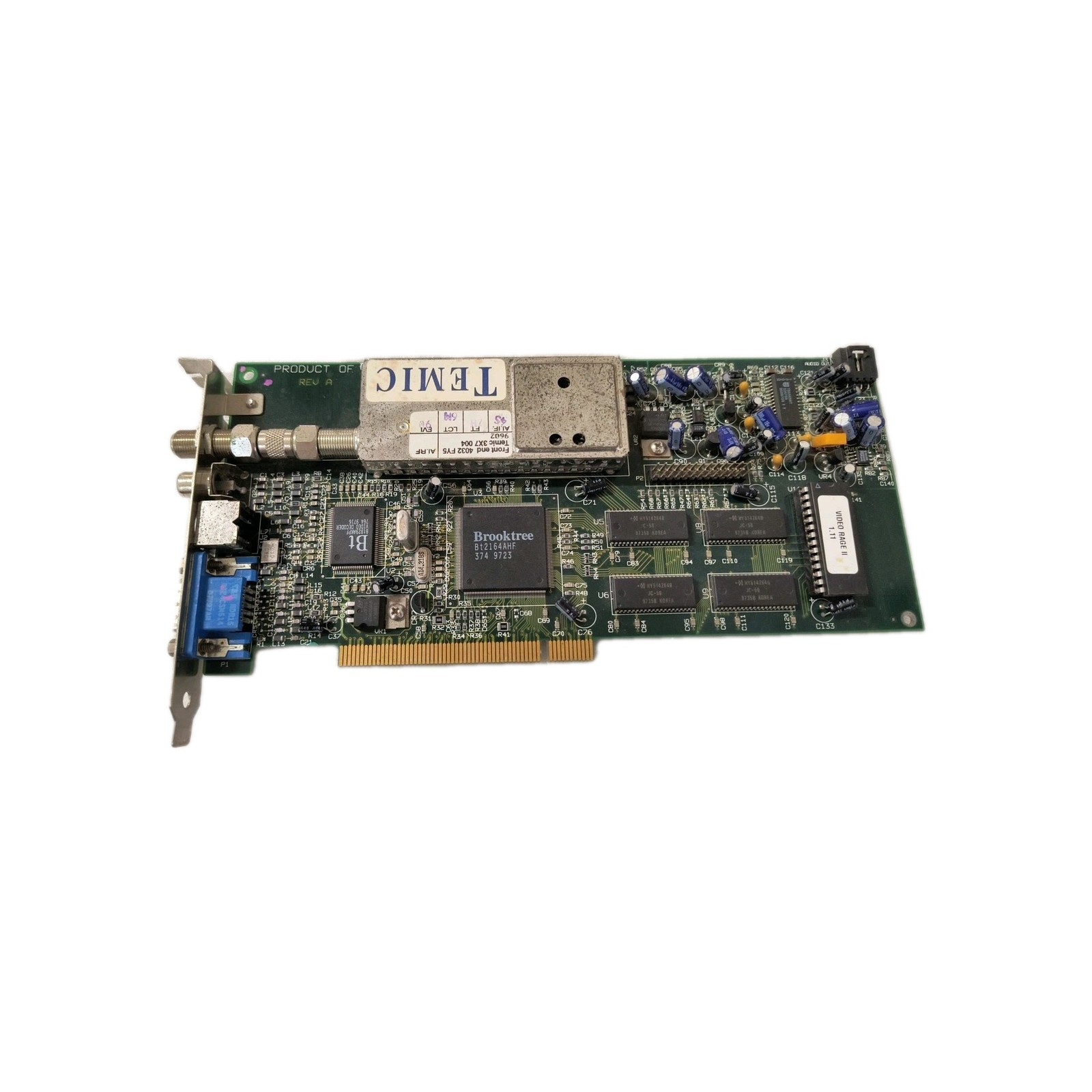 RARE VINTAGE 1997 STB SYSTEMS VIDEO RAGE II 1.11 PCI VGA CARD RCA SVID MXB102