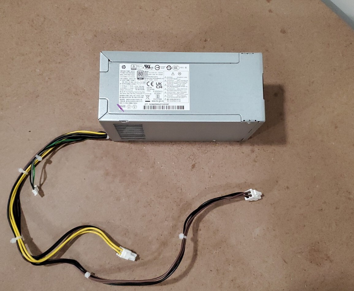 HP Z2 G4 310W 80 Plus Gold PSU Power Supply L07305-002 D17-310P1A