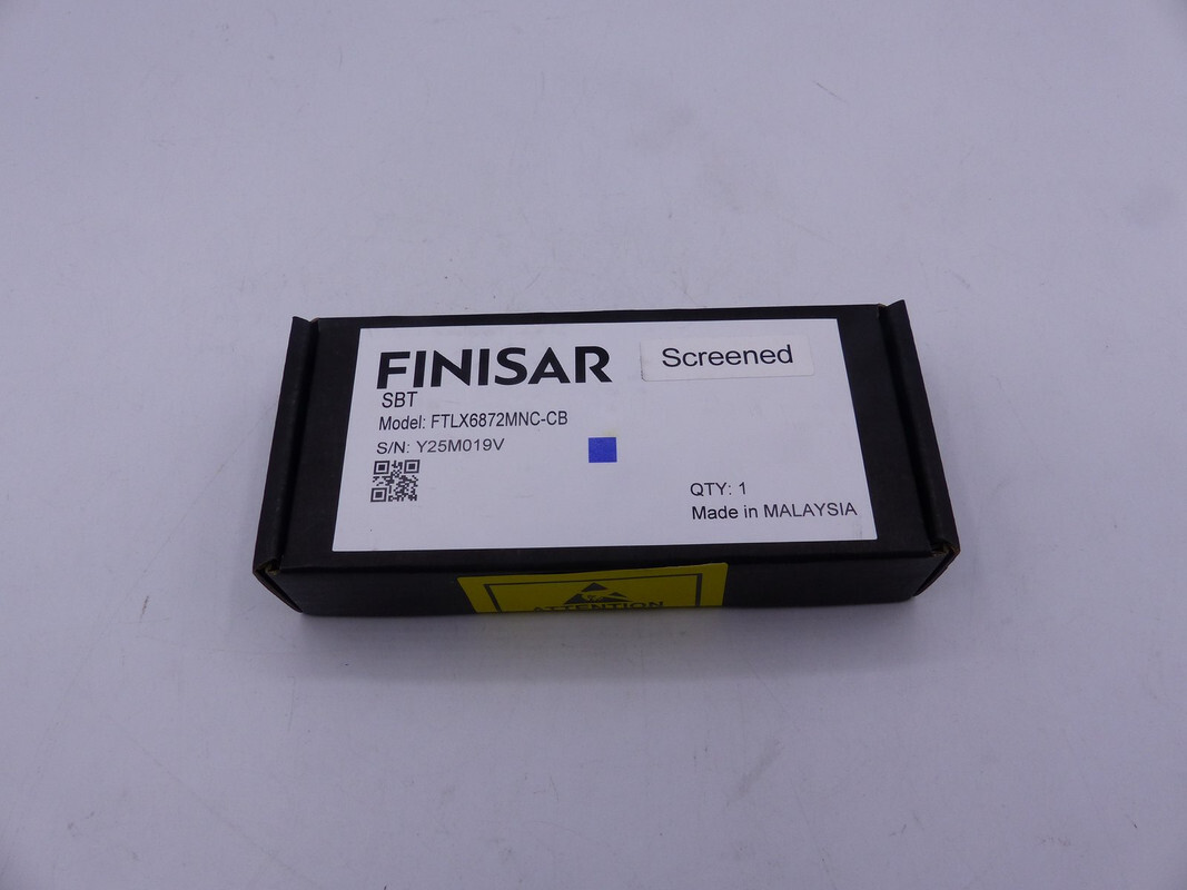 FINISAR FTLX6872MNC-CB 11.3GBPS SINGLE 80KM SFP+ SBT OPTICAL TRANSCEIVER MODULE
