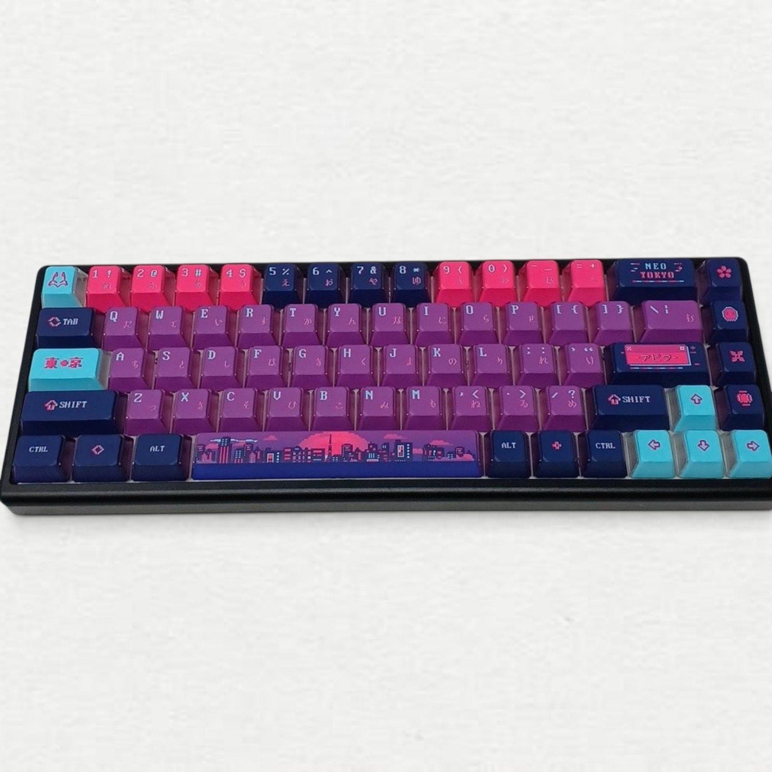 Arbiter Studio POLAR 65 Neo Tokyo Mechanical Gaming Keyboard Multicolor