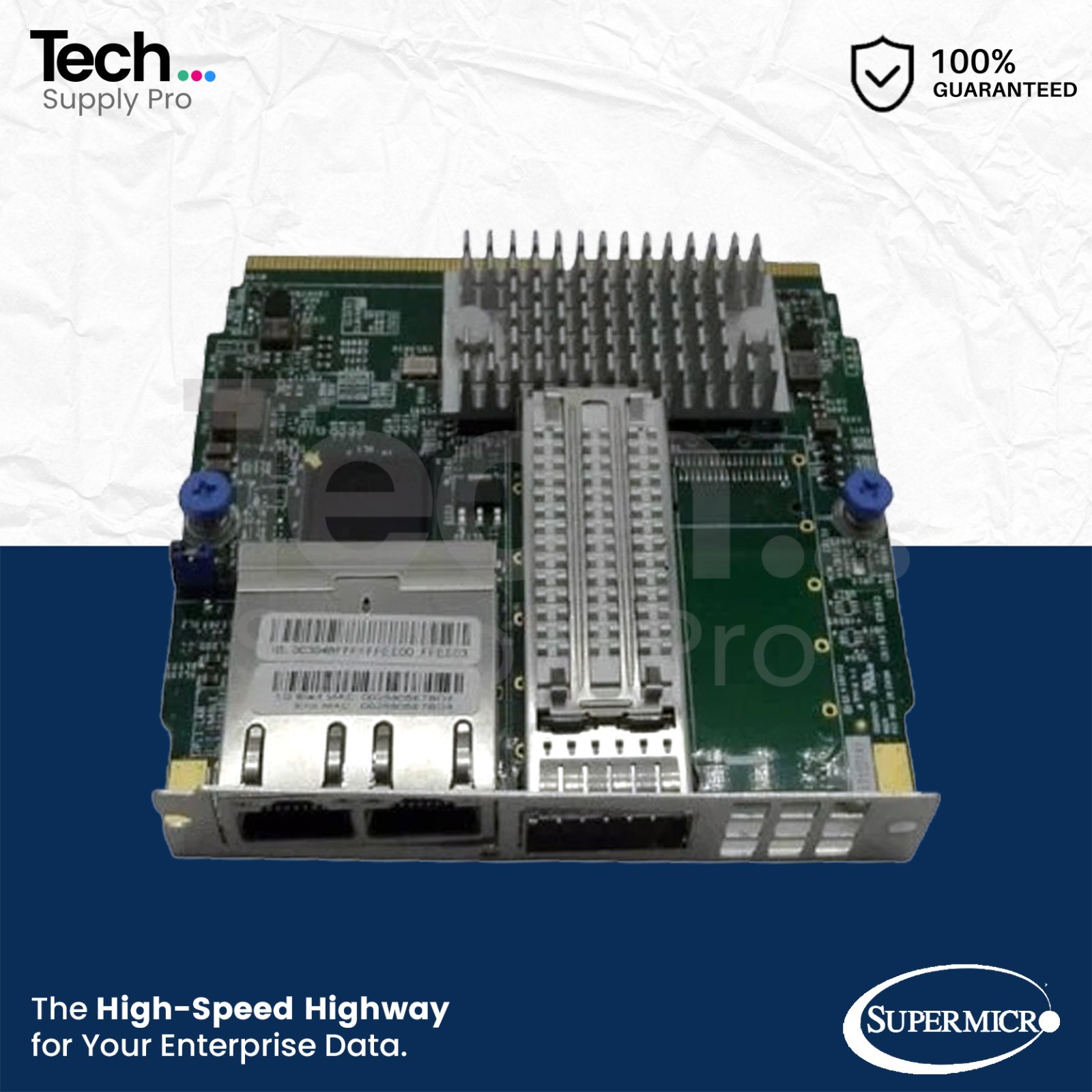 AOC-MHIBF-M1Q2GM Supermicro SIOM Single-Port 56GB/s QSFP+ Network Adapter Card