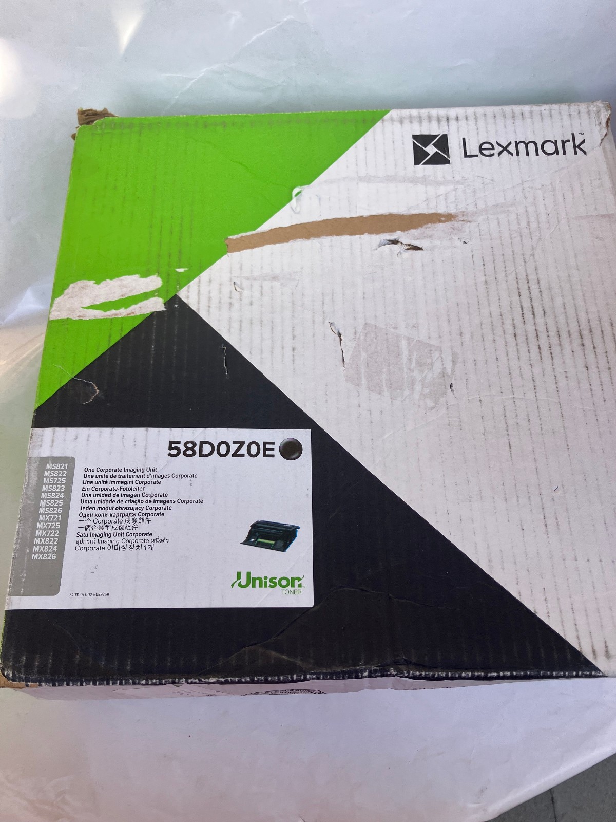 Genuine Lexmark 58D0Z00 Black Imaging Unit See & Read