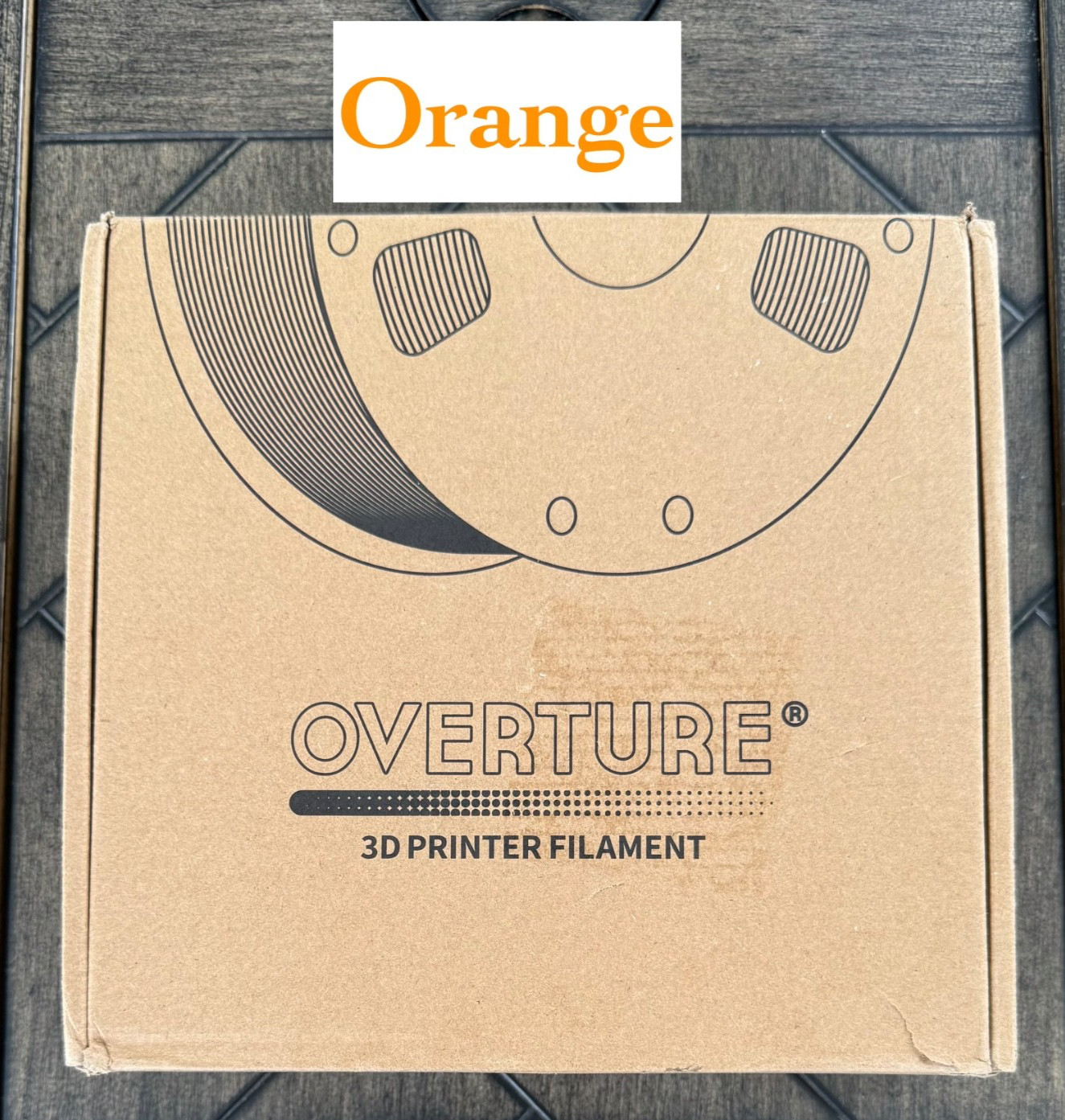 OVERTURE ASA Filament ORANGE - 1.75mm, 3D Printer Filament, 1kg Spool/New-Sealed