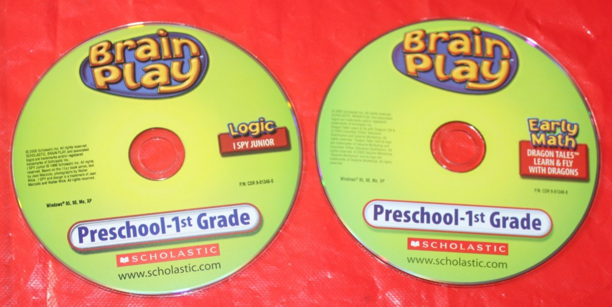 Brain Play Pre-school 1st Grade Early Math & Logic I Spy Junior *Disc Only*