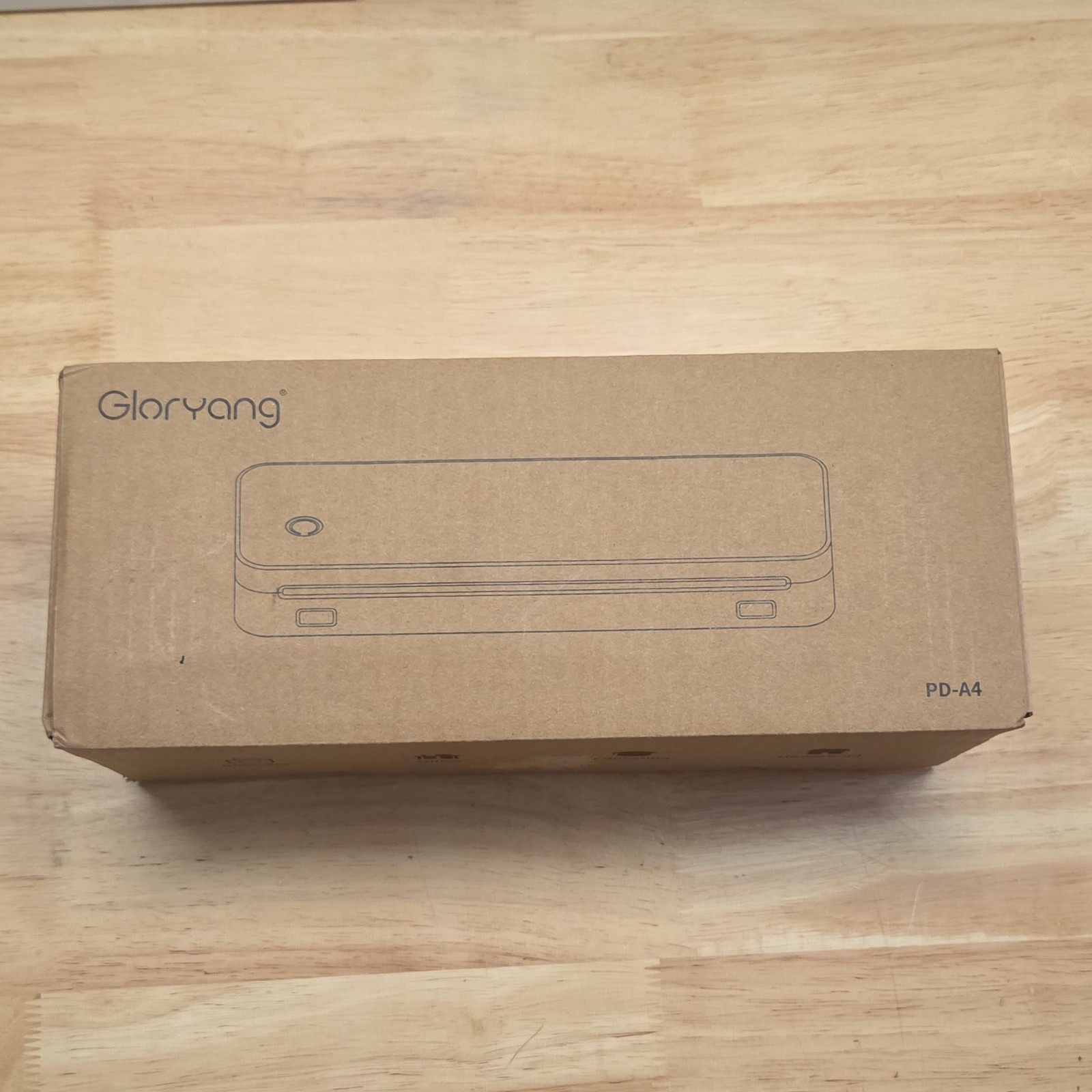 Gloryang PD-A4 Portable Thermal Mobile Printer Inkless Black & White A4
