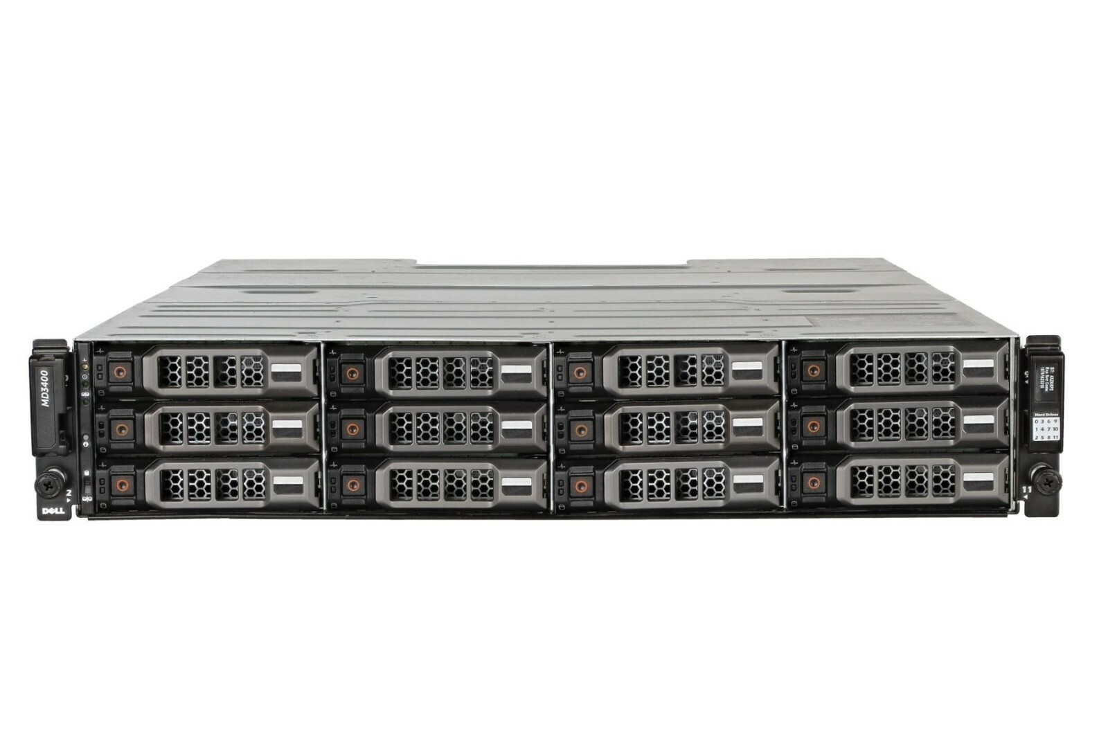 Dell PowerVault MD3400 Storage Array 12x 6TB 7.2K SAS HDD 2x 12G-SAS-4 2xPSU