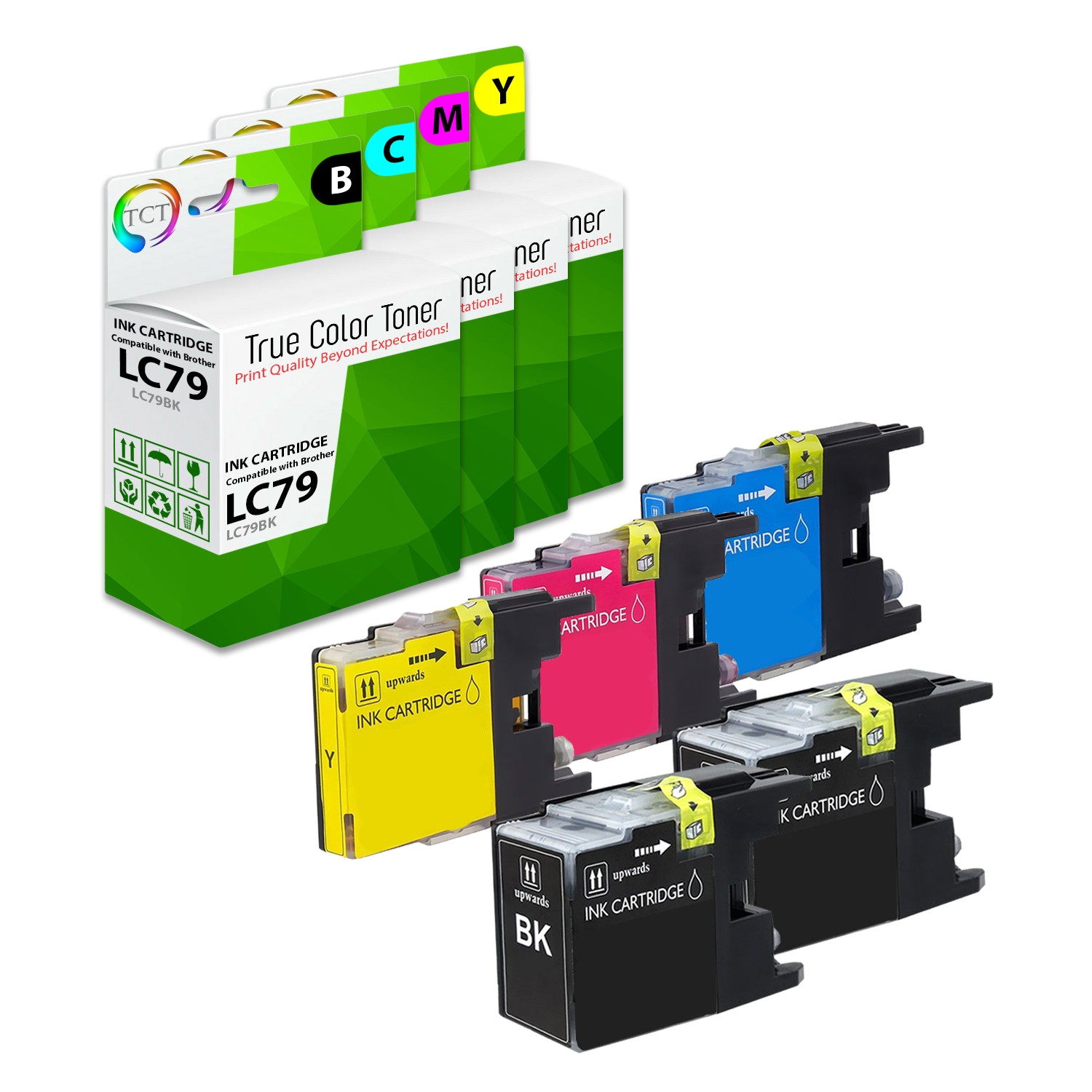 5Pk TCT LC79 LC79BK LC79C LC79M LC79Y HY For Brother J6510DW J6710DW Comp Ink