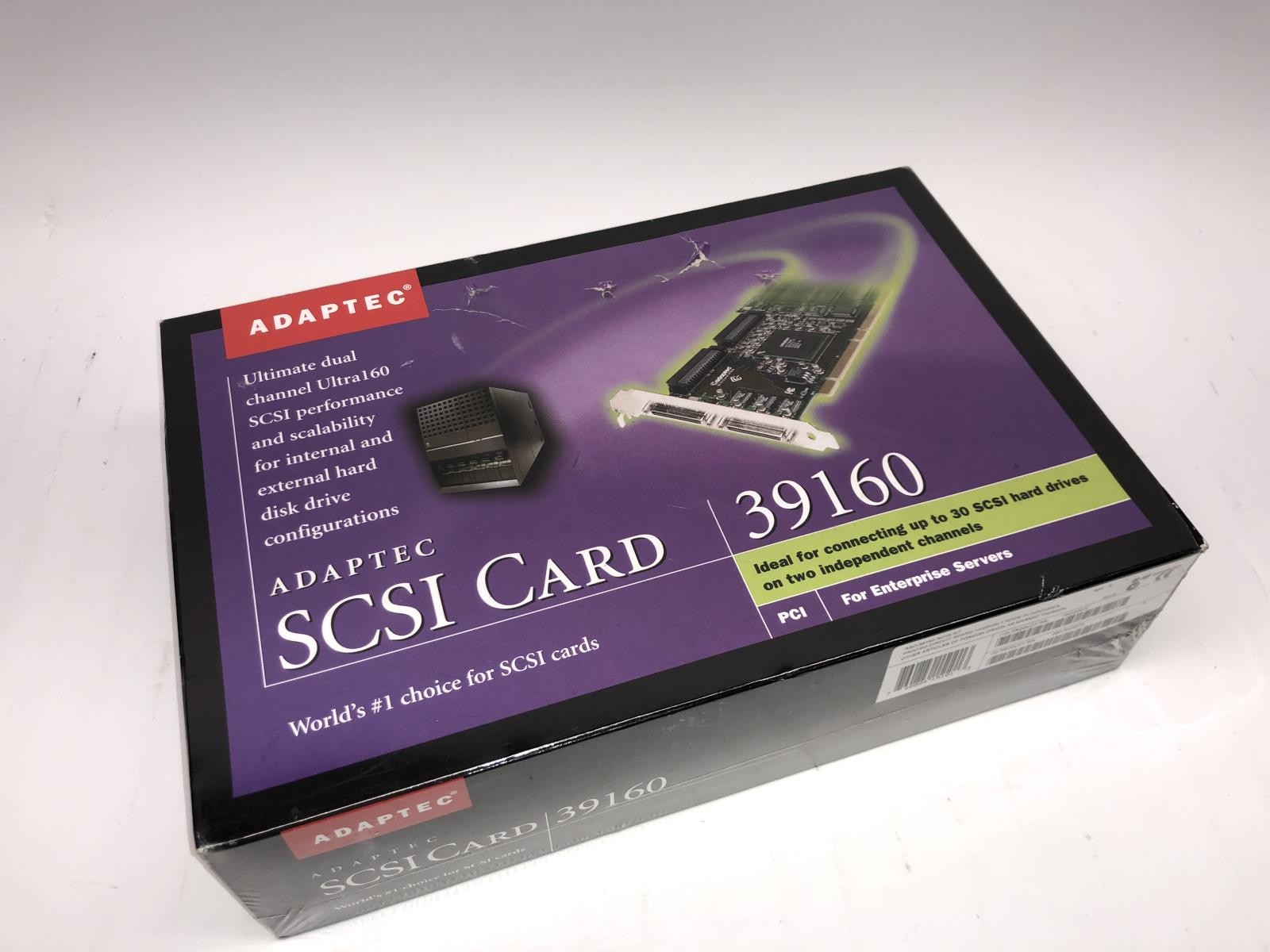 Adaptec ASC-39160 SCSI Card - Model 39160 for Enterprise Servers - New Open Box