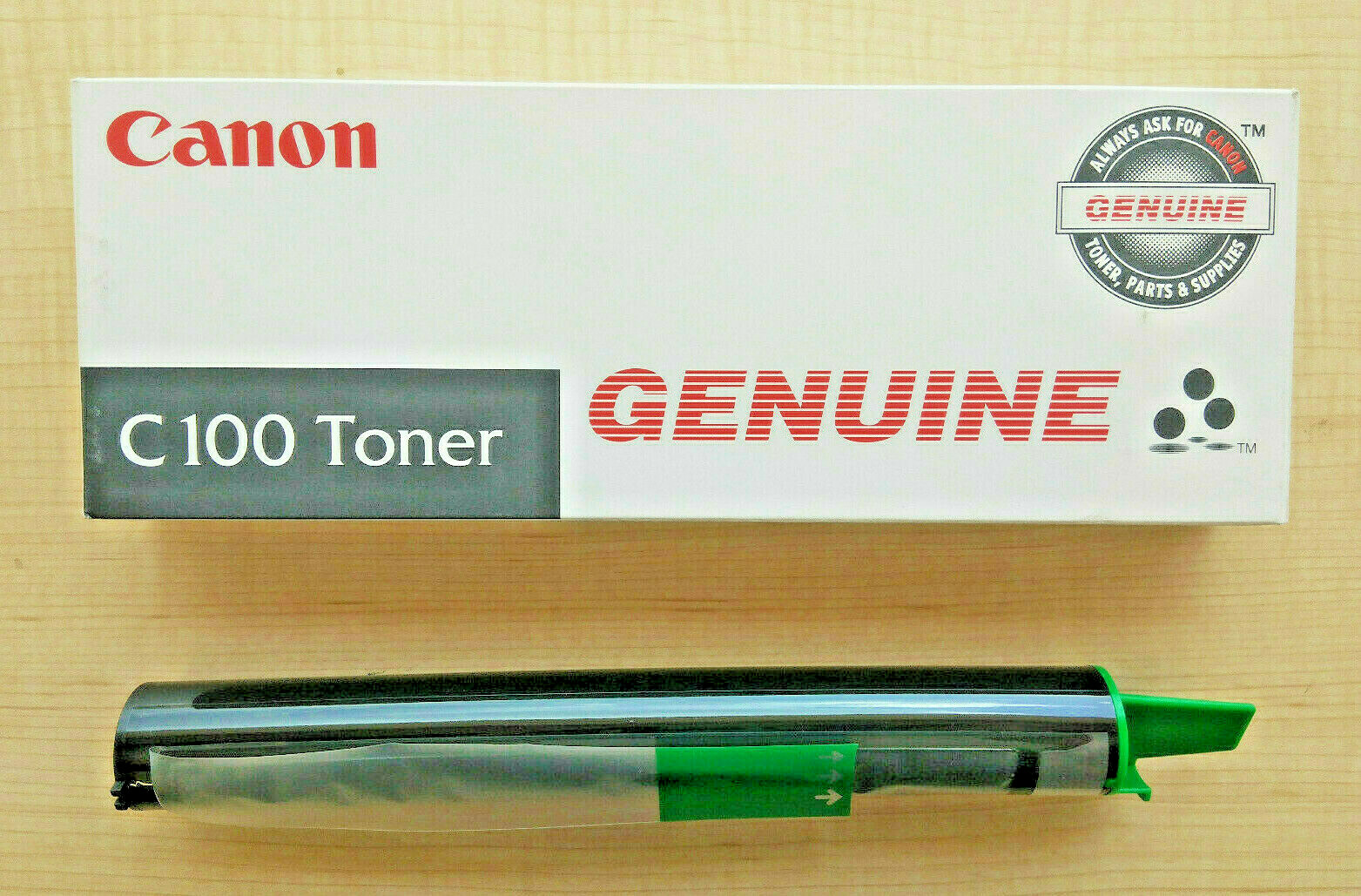 Genuine OEM Canon C100 Black Toner Cartridges, 1369A003AA (F41-7301-700), 105g 