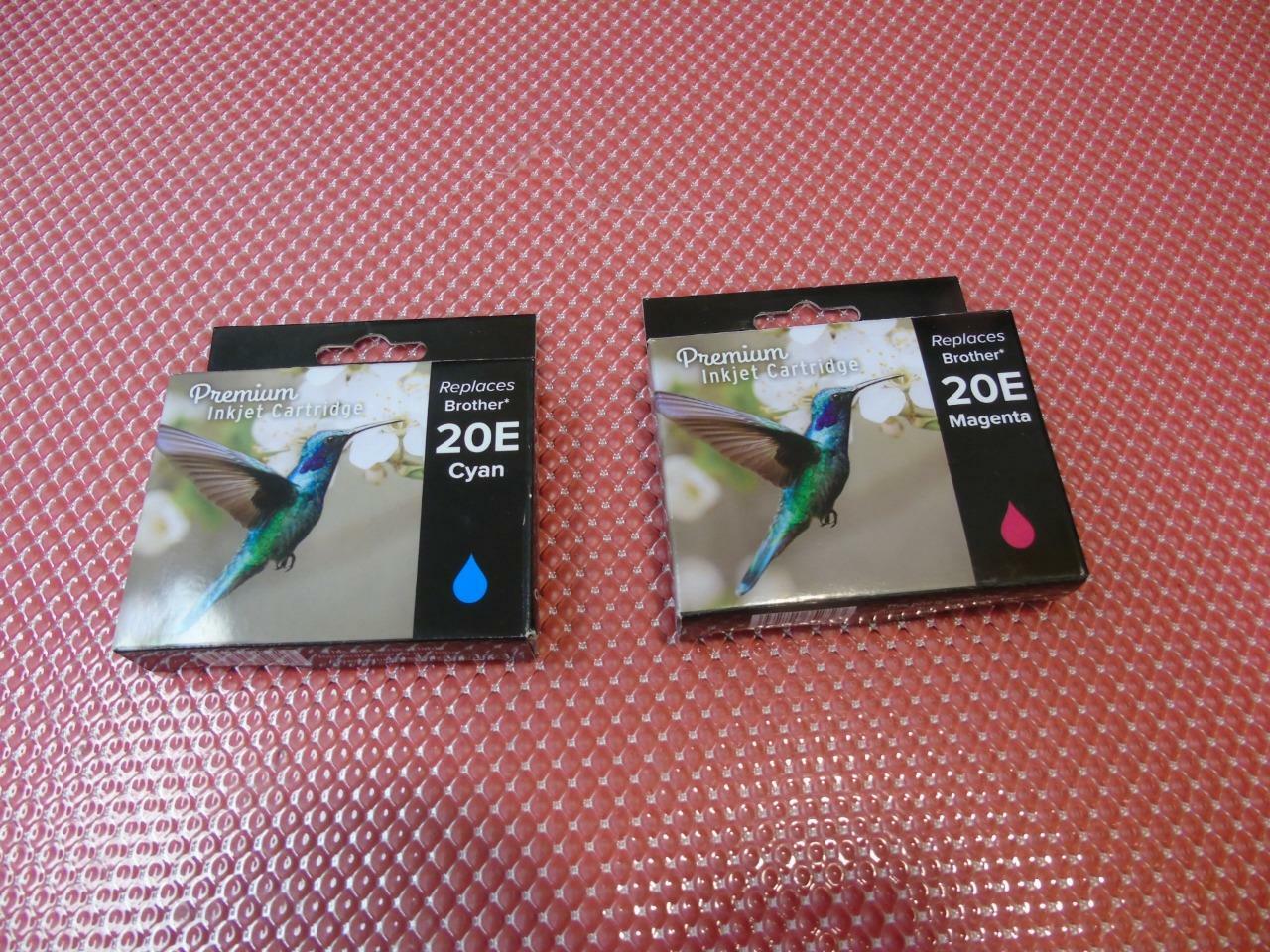 Generic Brother 20E 1Cyan, 21Magenta Ink Cartridges 2Pk (Sealed) - Expiry 11/22