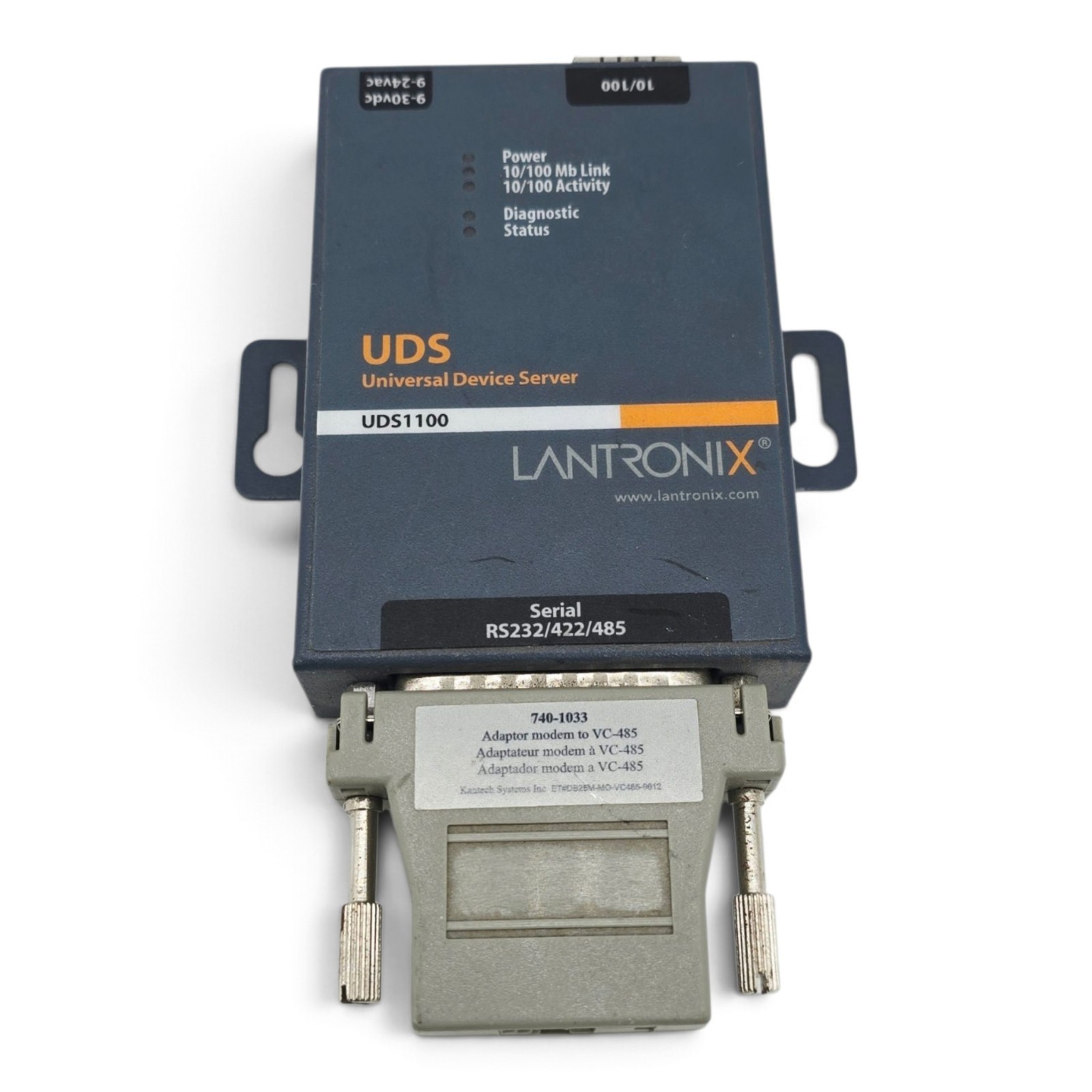 Lantronix UDS1100 One Port Serial (RS232/ RS422/ RS485) to IP Ethernet Device