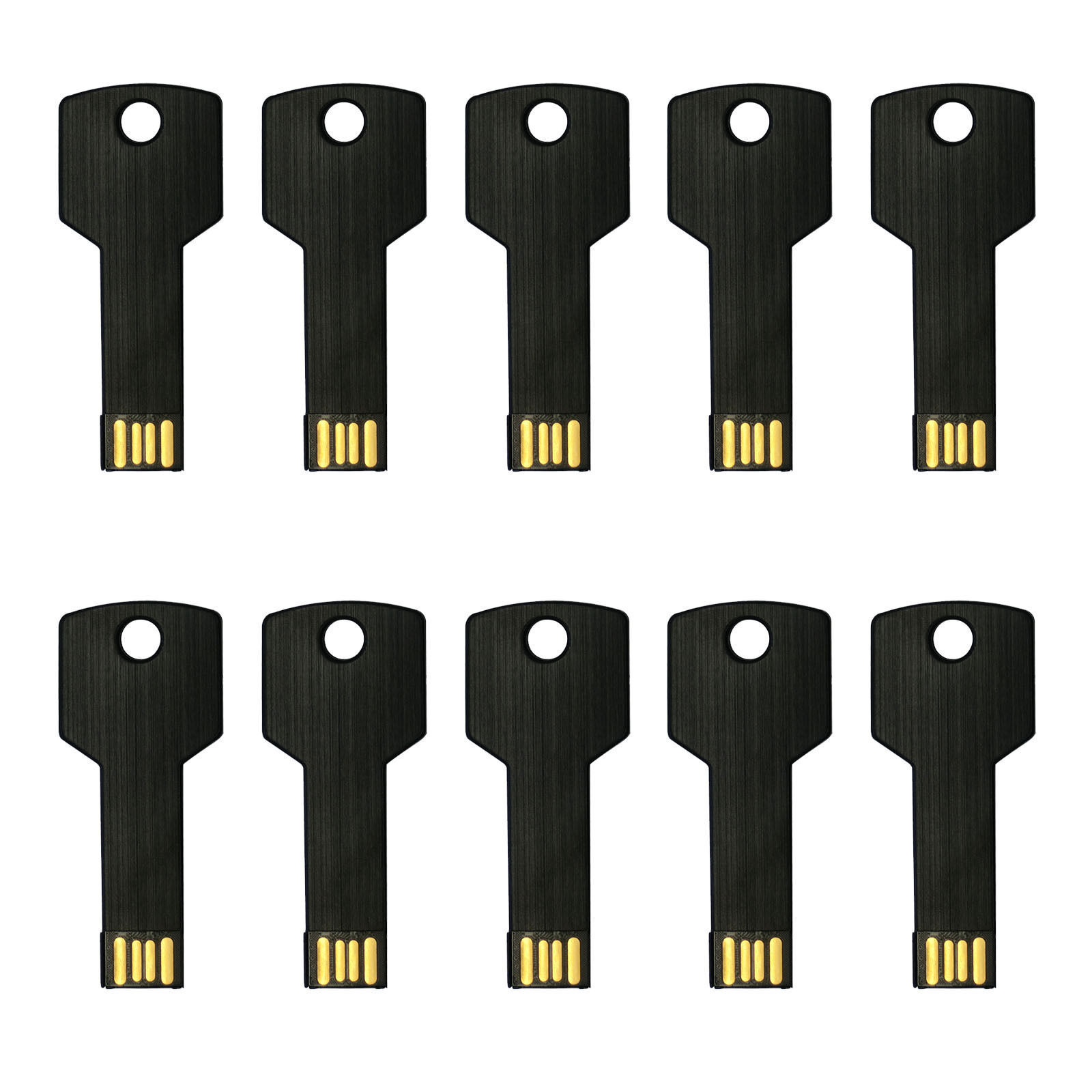 100PCS Metal Key USB2.0 Flash Drive Flash Memory Thumb Drive DIY Customized LOGO