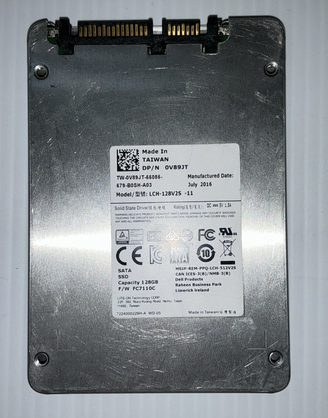 Lite-On 128GB SATA III 2.5" Internal SSD  LCH-128V2S