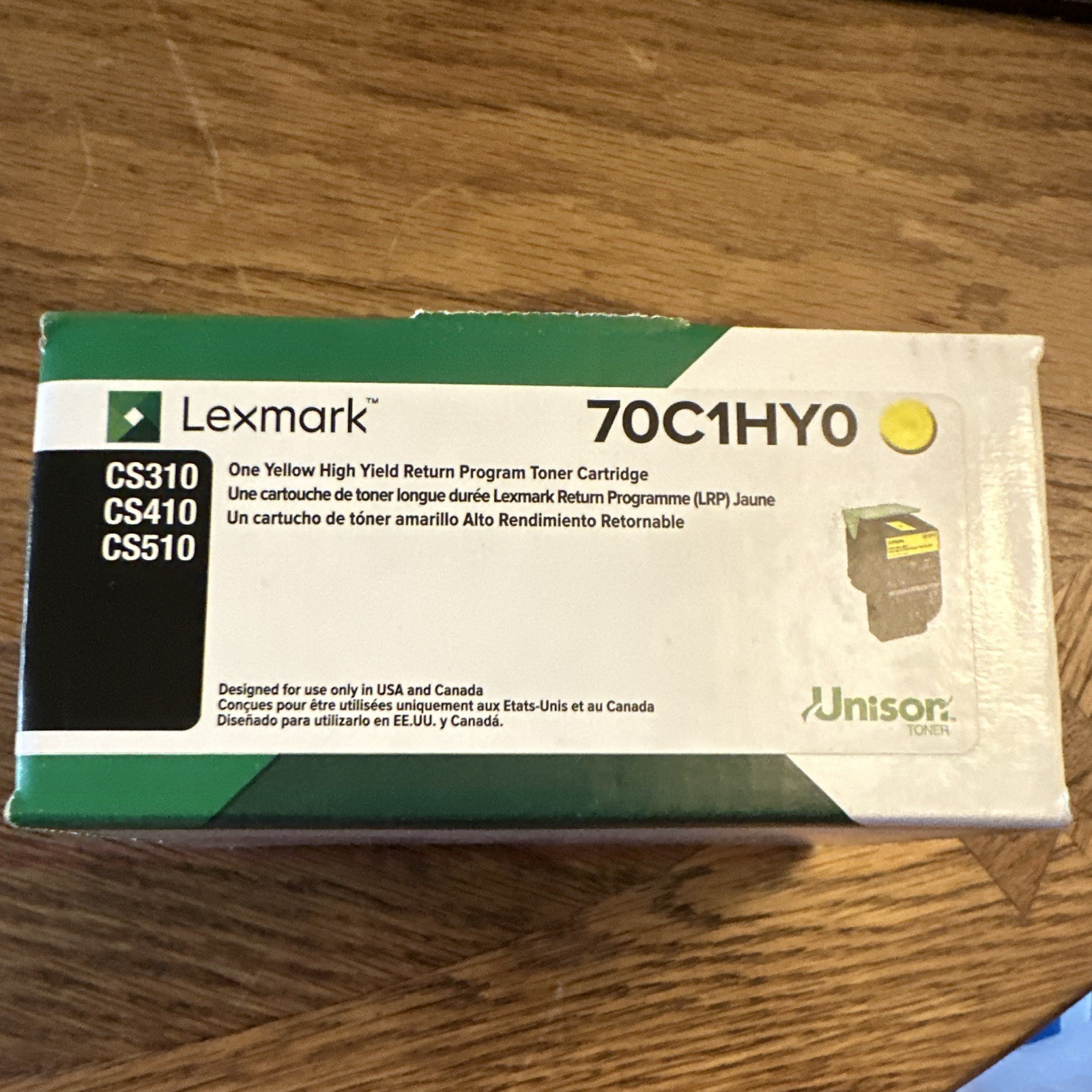 Lexmark 70C1HY0 Yellow High Yield Return Program Toner CS310/CS410/CS510