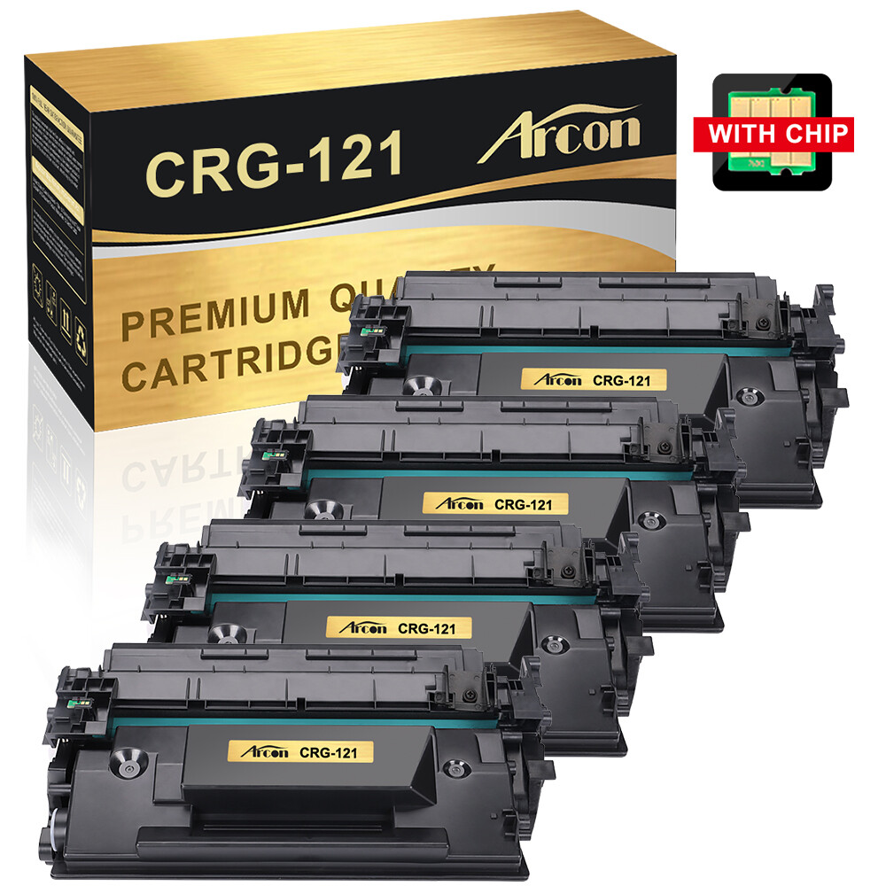 4 PK CRG121 3252C001 Black Toner Compatible for Canon 121 imageCLASS D1620 D1650