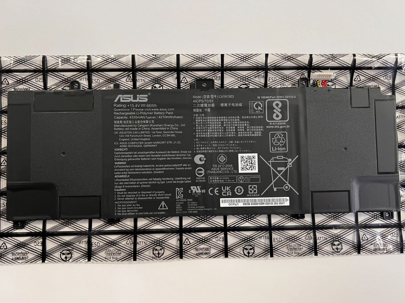 ASUS Laptop Battery C41N1903 PN#0B200-03560100 - Original