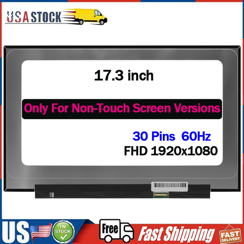 17.3" Screen Replacement for HP 316H8UA P/N M50442-001 LCD 1920x1080 IPS 30 pin