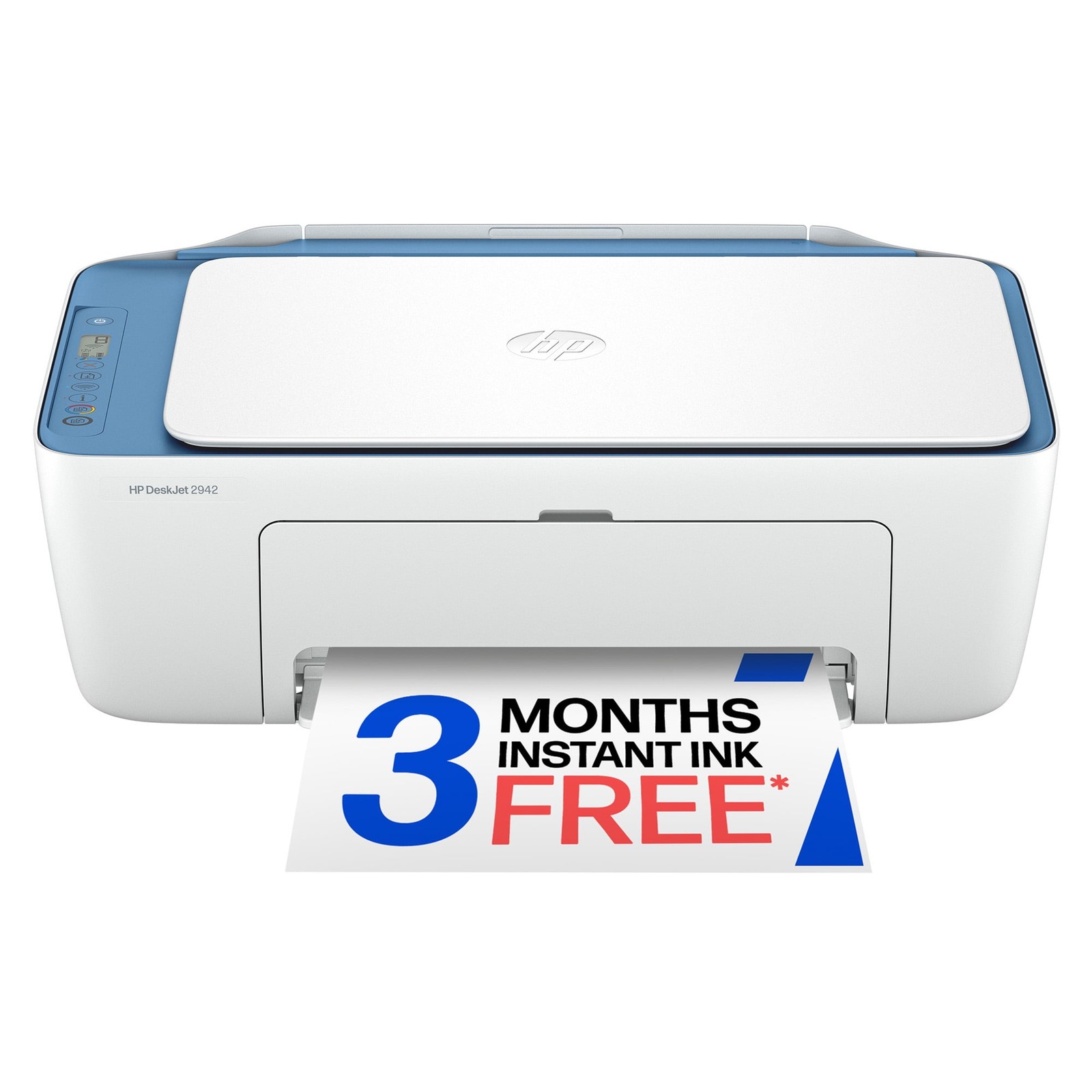 HP DeskJet 2942 All-in-One Inkjet Printer, Wireless Color Printing, Scanning,