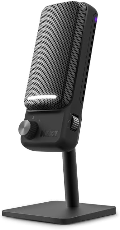NZXT Capsule Elite USB Condenser Gaming Mic 192kHz 24bit Black AP-PUMIC-B1
