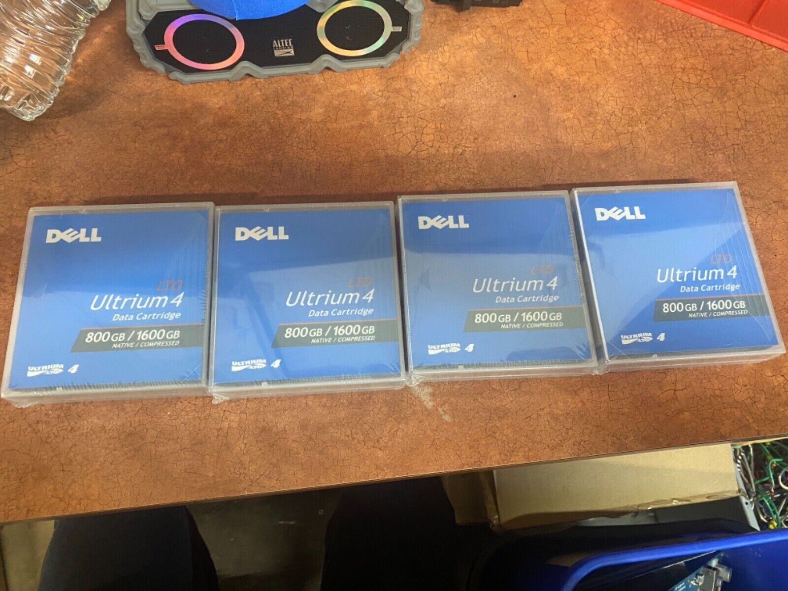 Lot of 4 Dell LTO-Ultrium 4 Data Cartridges 800GB/1600GB - New Sealed out of box