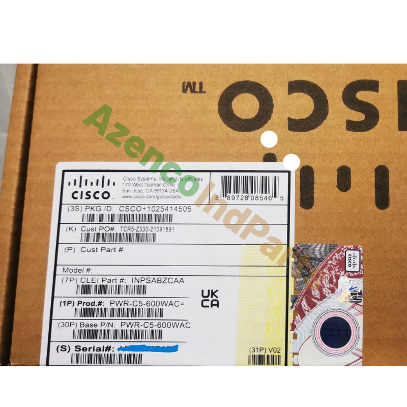 New Sealed Cisco PWR-C5-600WAC AC Power Supply Catalyst 9200 Switch Fast Ship