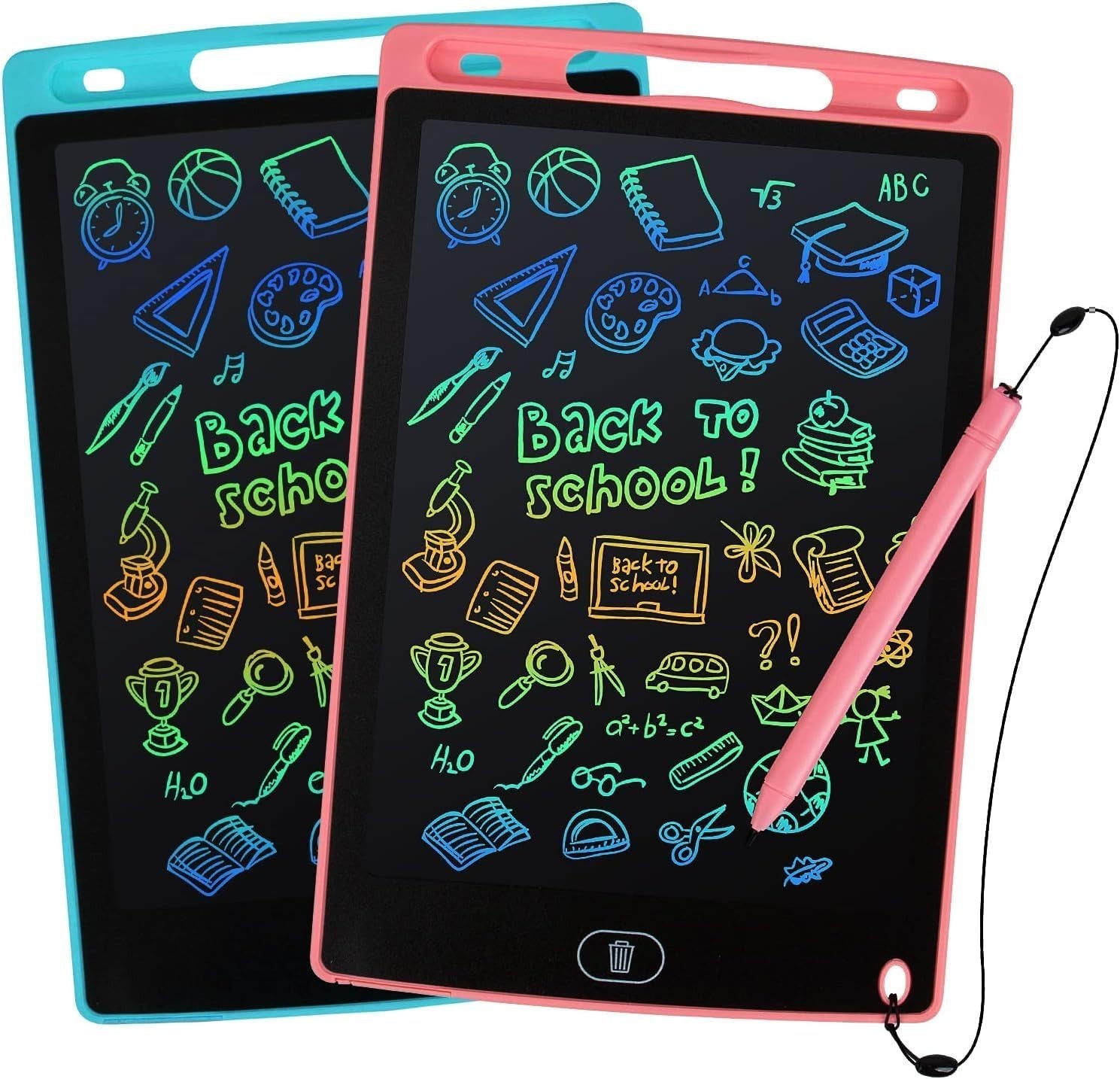 Portable LCD Doodle Boards, 8.5 Inch Educational Writing Tablets for Kids 3-6