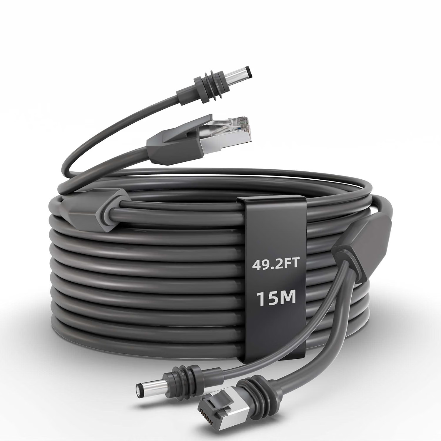 Starlink Mini/Gen3 Power & Ethernet Cable 50FT/15M, 2-In-1 Power and Data