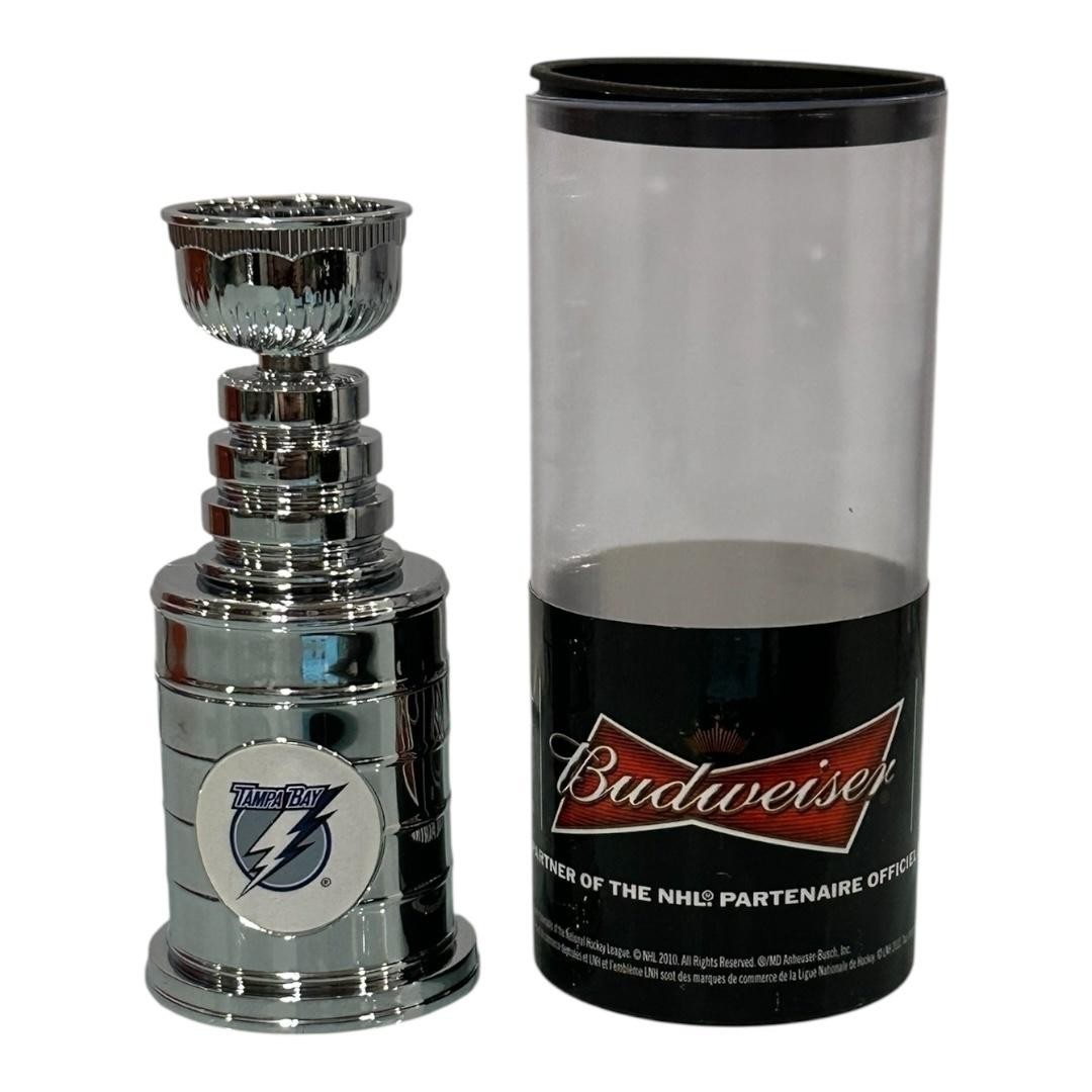 Tampa Bay Lightning Stanley Cup USB-A Flash Drive Silver Budweiser NHL Trophy