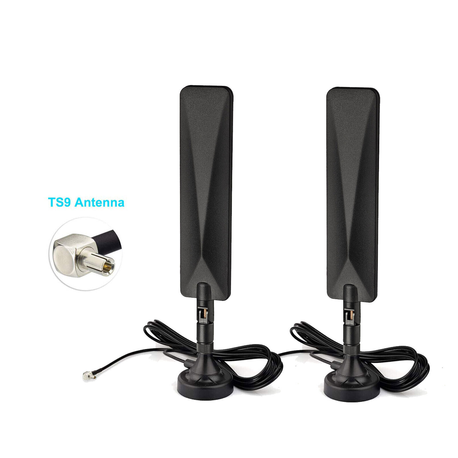 2x 4G 3G LTE TS9 External Magnetic Antenna 10ft For HUAWEI B818 B818-263 Router